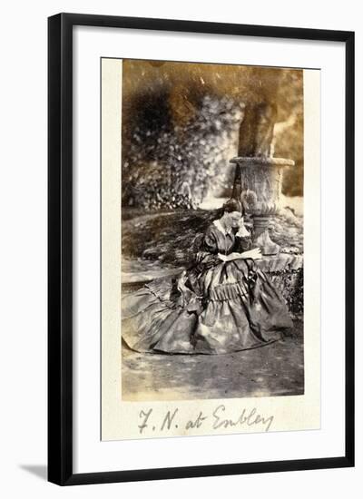 Florence Nightingale at Embley Park, 1858-null-Framed Photographic Print