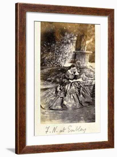 Florence Nightingale at Embley Park, 1858-null-Framed Photographic Print