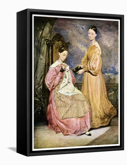 Florence Nightingale, British Nurse and Hospital Reformer, C1836-William White-Framed Premier Image Canvas