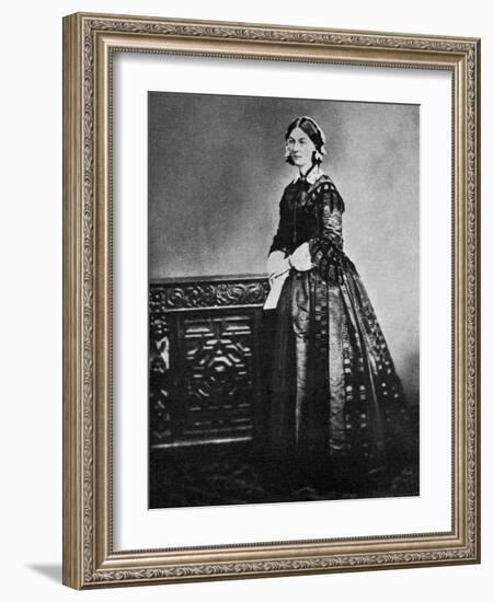 Florence Nightingale, English Nurse and Hospital Reformer, 1855-null-Framed Giclee Print