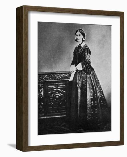Florence Nightingale, English Nurse and Hospital Reformer, 1855-null-Framed Giclee Print