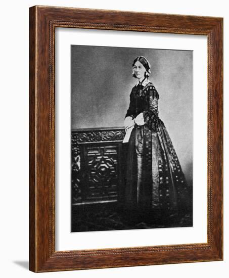 Florence Nightingale, English Nurse and Hospital Reformer, 1855-null-Framed Giclee Print