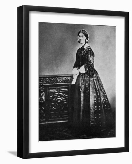 Florence Nightingale, English Nurse and Hospital Reformer, 1855-null-Framed Giclee Print