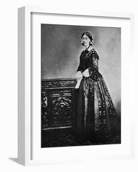 Florence Nightingale, English Nurse and Hospital Reformer, 1855-null-Framed Giclee Print