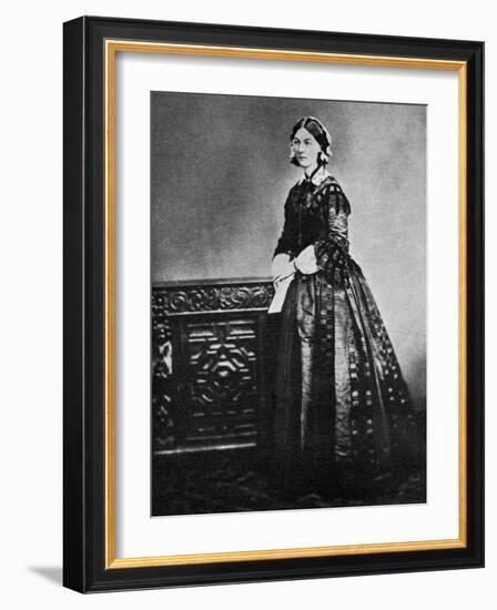 Florence Nightingale, English Nurse and Hospital Reformer, 1855-null-Framed Giclee Print