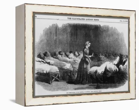 Florence Nightingale, English Nurse and Hospital Reformer, 1855-null-Framed Premier Image Canvas