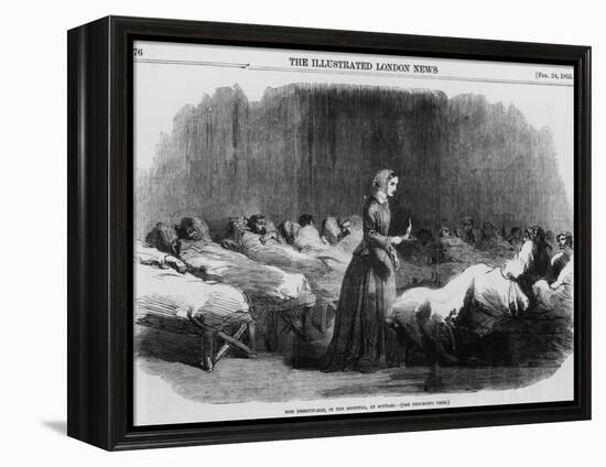Florence Nightingale, English Nurse and Hospital Reformer, 1855-null-Framed Premier Image Canvas