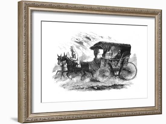 Florence Nightingale in Her Carriage in the Crimea, 1856-null-Framed Giclee Print