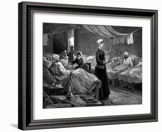 Florence Nightingale in the Barrack Hospital at Scutari, C1880-null-Framed Giclee Print