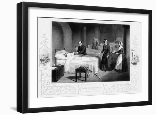 Florence Nightingale in the Hospital at Scutari, C1860-null-Framed Giclee Print