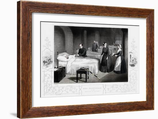 Florence Nightingale in the hospital at Scutari, c1860-Anon-Framed Giclee Print