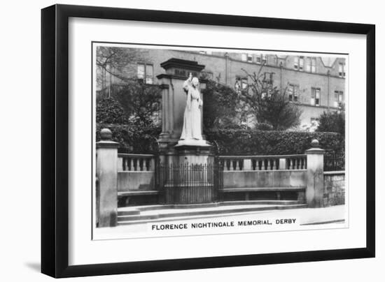 Florence Nightingale Memorial, Derby, 1937-null-Framed Giclee Print