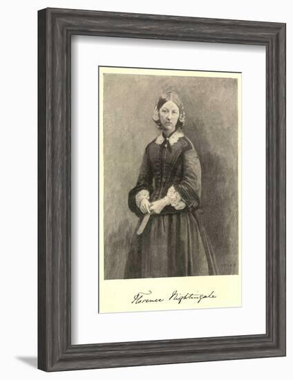 Florence Nightingale Nurse Hospital Reformer and Philanthropist-Timothy Cole-Framed Photographic Print