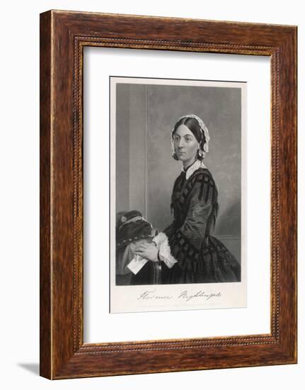Florence Nightingale Nurse Hospital Reformer Philanthropist-Alonzo Chappel-Framed Photographic Print
