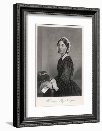 Florence Nightingale Nurse Hospital Reformer Philanthropist-Alonzo Chappel-Framed Photographic Print