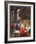 Florence Nightingale. The Lady with the Lamp, Visiting the Sick Soldiers in Hospital-Peter Jackson-Framed Giclee Print