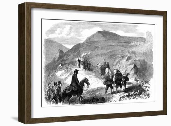 Florence Nightingale Visiting the Hut Hospitals at Balaclava, 1855-null-Framed Giclee Print