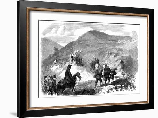 Florence Nightingale Visiting the Hut Hospitals at Balaclava, 1855-null-Framed Giclee Print