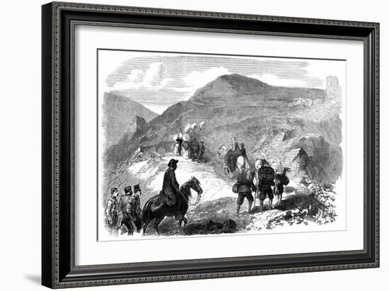 Florence Nightingale Visiting the Hut Hospitals at Balaclava, 1855-null-Framed Giclee Print