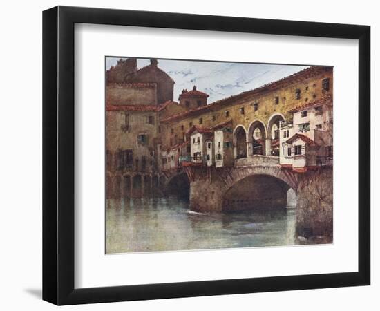 Florence, Ponte Vecchio-RC Goff-Framed Photographic Print