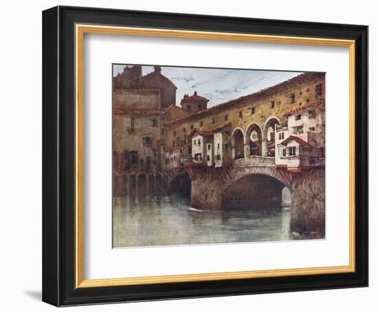 Florence, Ponte Vecchio-RC Goff-Framed Photographic Print