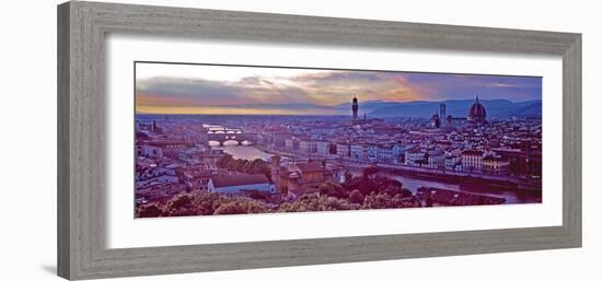 Florence Sunset-Derek Harris-Framed Giclee Print