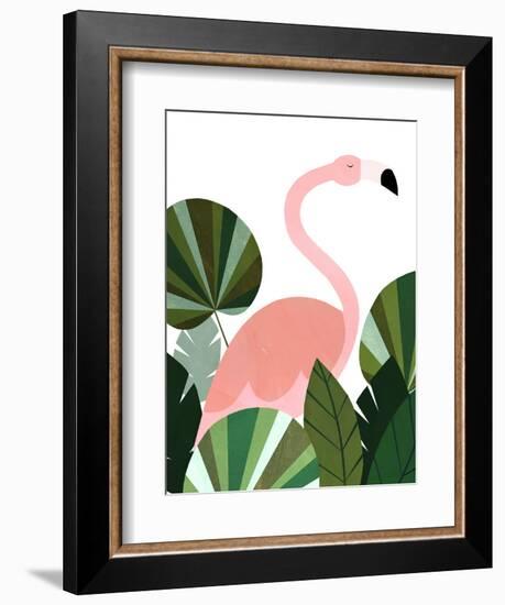 Florence The Flamingo-Emily Kopcik-Framed Art Print