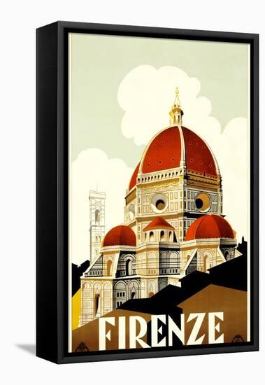 Florence Travel Poster, C.1930-null-Framed Premier Image Canvas