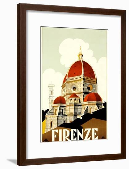 Florence Travel Poster, C.1930-null-Framed Giclee Print