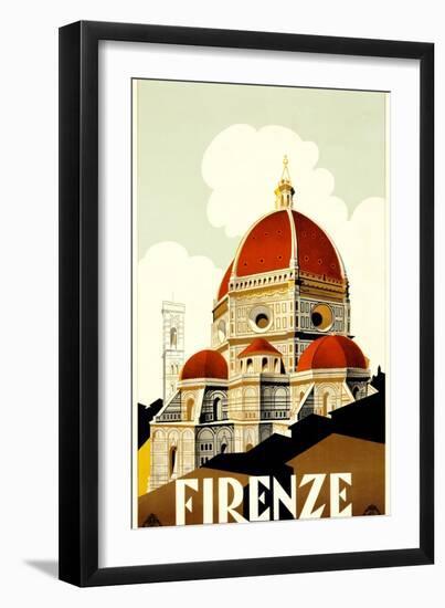 Florence Travel Poster, C.1930-null-Framed Giclee Print