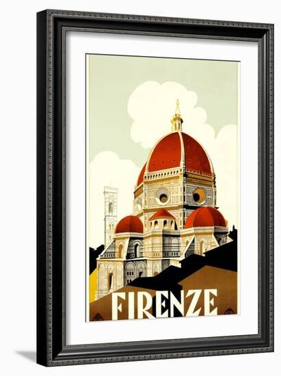 Florence Travel Poster, C.1930-null-Framed Giclee Print