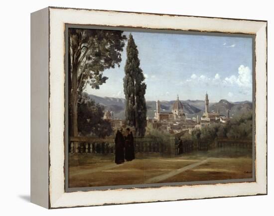 Florence, View from the Boboli Gardens, 1835-1840-Jean-Baptiste-Camille Corot-Framed Premier Image Canvas