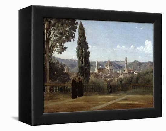 Florence, View from the Boboli Gardens, 1835-1840-Jean-Baptiste-Camille Corot-Framed Premier Image Canvas