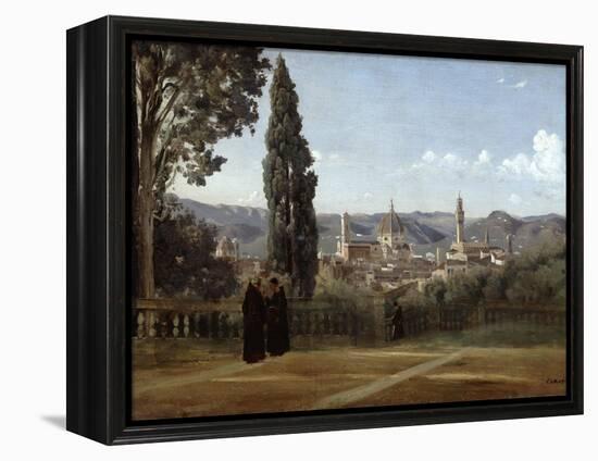 Florence, View from the Boboli Gardens, 1835-1840-Jean-Baptiste-Camille Corot-Framed Premier Image Canvas