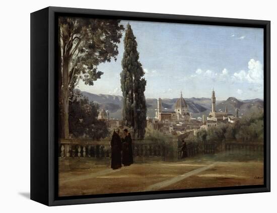 Florence, View from the Boboli Gardens, 1835-1840-Jean-Baptiste-Camille Corot-Framed Premier Image Canvas