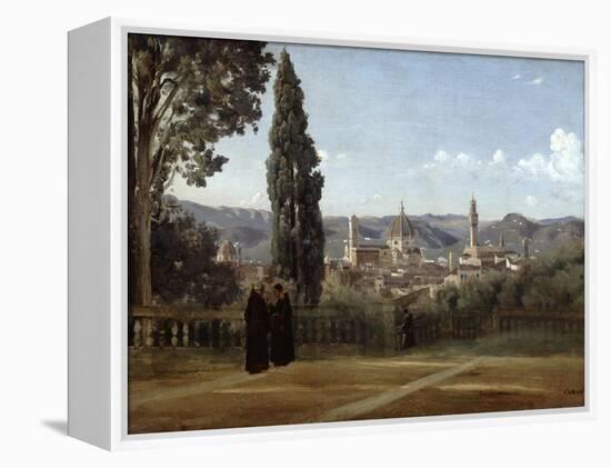 Florence, View from the Boboli Gardens, 1835-1840-Jean-Baptiste-Camille Corot-Framed Premier Image Canvas