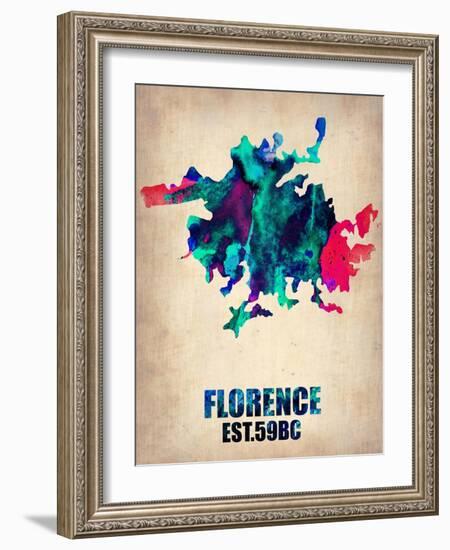 Florence Watercolor Poster-NaxArt-Framed Art Print