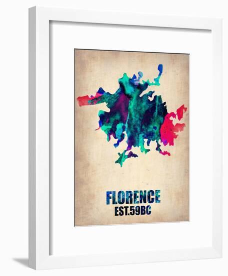 Florence Watercolor Poster-NaxArt-Framed Art Print