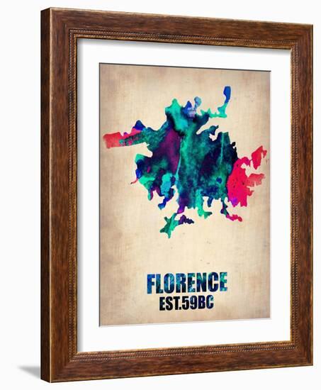 Florence Watercolor Poster-NaxArt-Framed Art Print