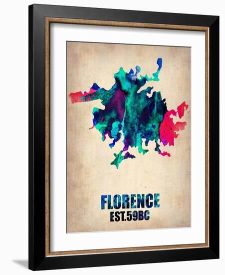 Florence Watercolor Poster-NaxArt-Framed Art Print