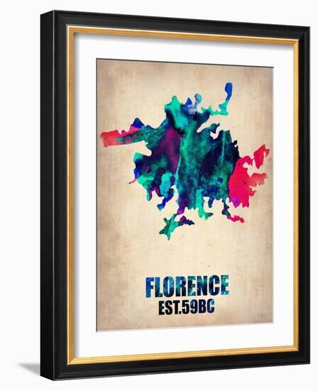 Florence Watercolor Poster-NaxArt-Framed Art Print