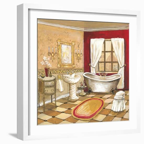 Florentine Bath - Red-Gregory Gorham-Framed Art Print