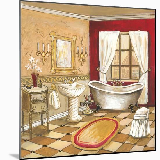 Florentine Bath - Red-Gregory Gorham-Mounted Art Print