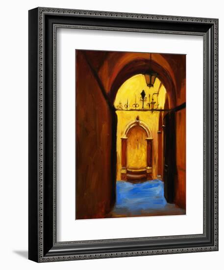 Florentine Fountain-Pam Ingalls-Framed Giclee Print