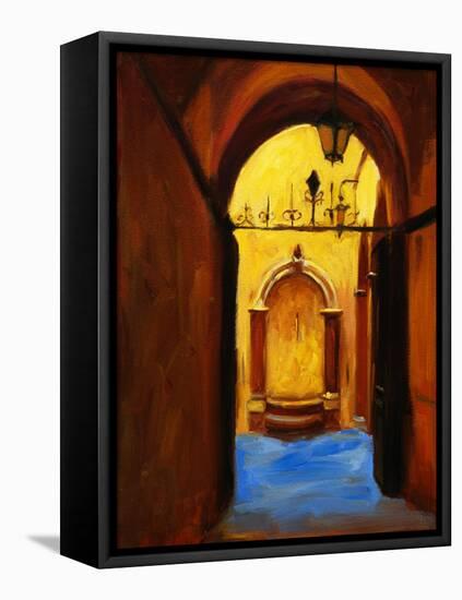 Florentine Fountain-Pam Ingalls-Framed Premier Image Canvas