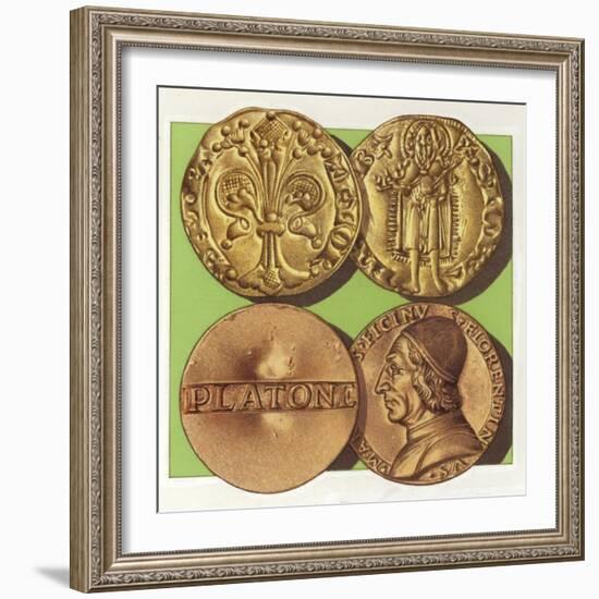 Florentine Gold Coins from Renaissance Italy-Pat Nicolle-Framed Giclee Print