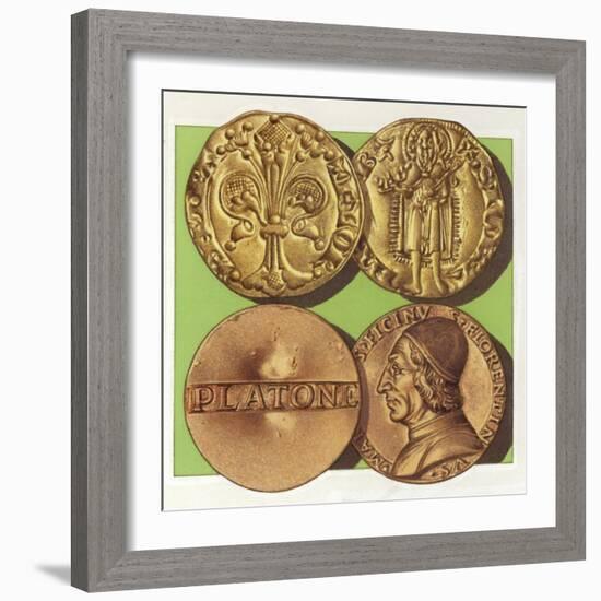 Florentine Gold Coins from Renaissance Italy-Pat Nicolle-Framed Giclee Print