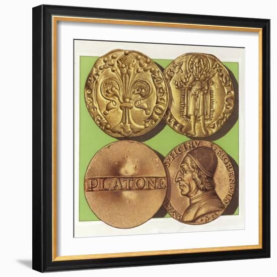 Florentine Gold Coins from Renaissance Italy-Pat Nicolle-Framed Giclee Print