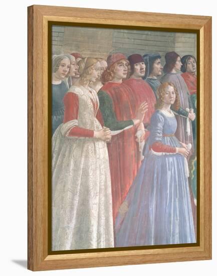 Florentine Onlookers, from the Cycle of St. Francis, Sassetti Chapel, 1483-Domenico Ghirlandaio-Framed Premier Image Canvas