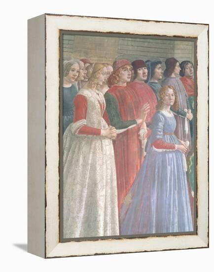 Florentine Onlookers, from the Cycle of St. Francis, Sassetti Chapel, 1483-Domenico Ghirlandaio-Framed Premier Image Canvas